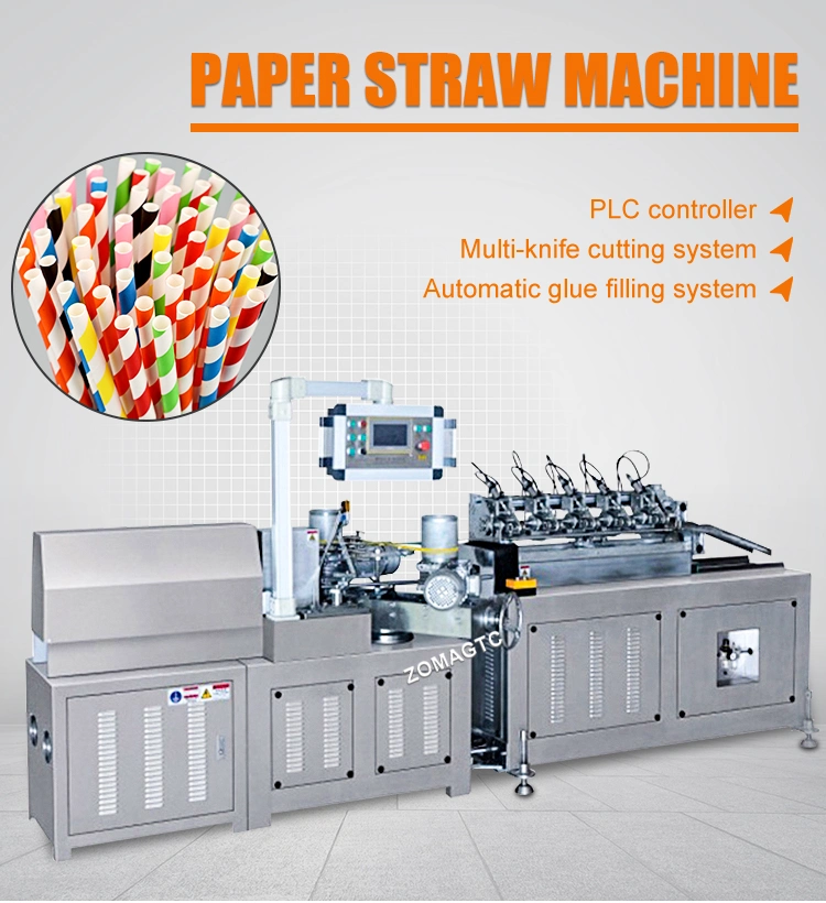 Fully Automatic New Paper Straws Making Machine Drinking Straw Cutting Machine High Speed Paper Straw Forming Machine